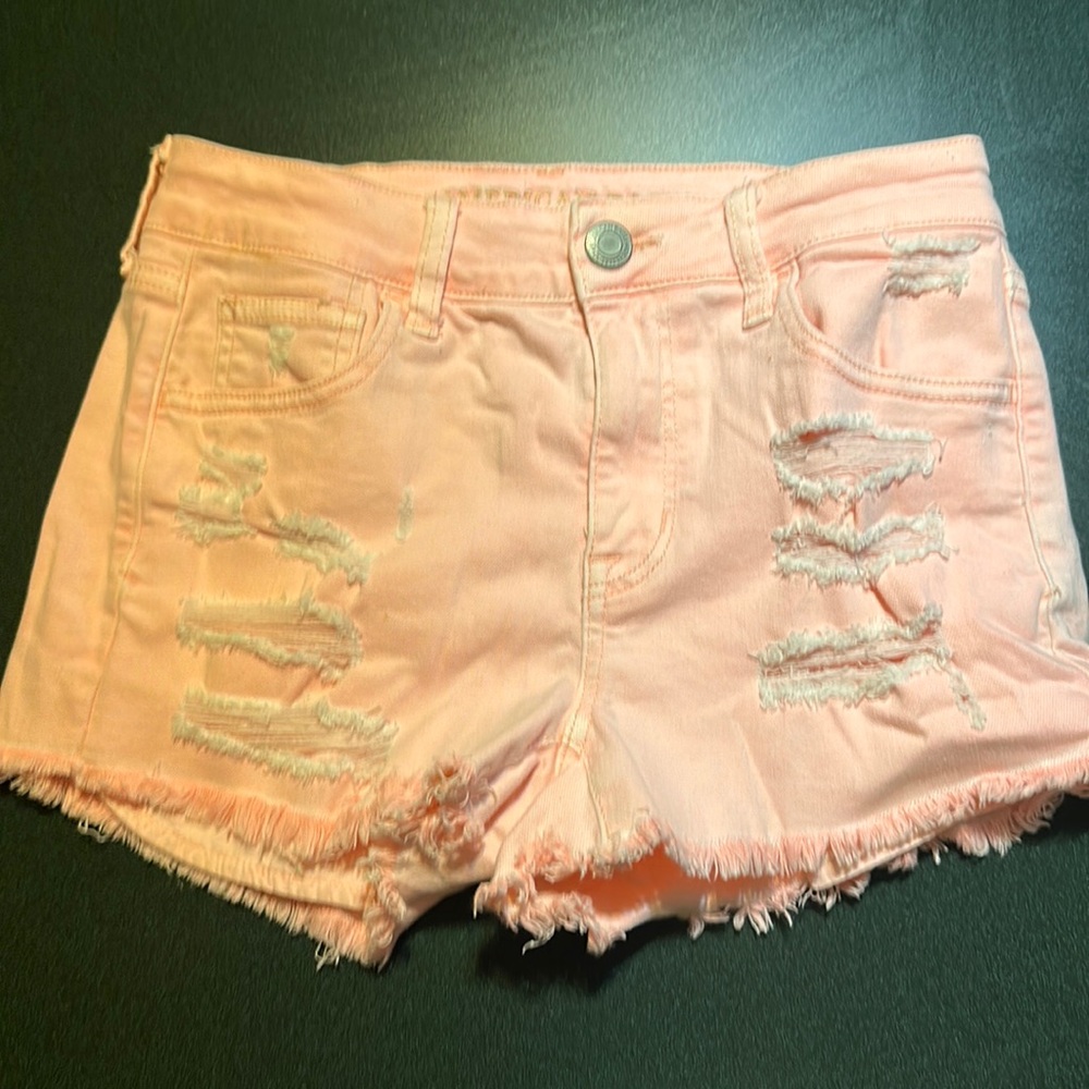 American eagle high-rise Shorty shorts.